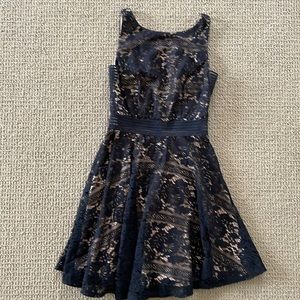 Black Lace Sleeveless Dress